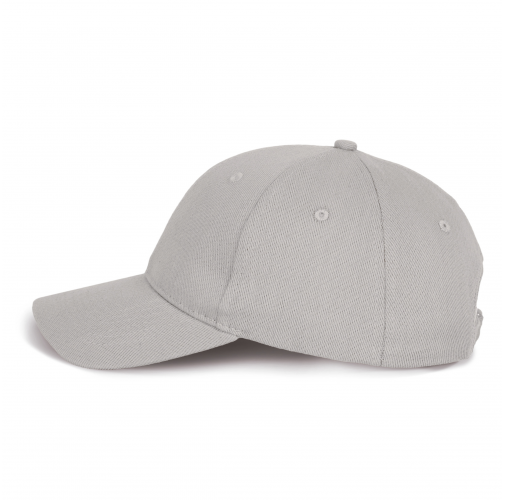 light grey Gorra de algodón y poliéster reciclado K-loop tracking- 6 paneles