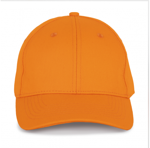 orange Gorra de algodón y poliéster reciclado K-loop tracking- 6 paneles