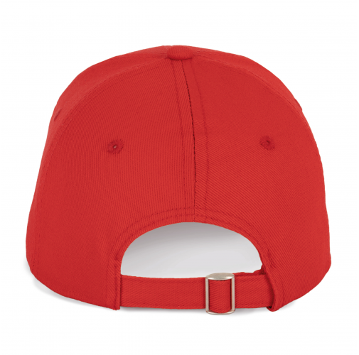 red Gorra de algodón y poliéster reciclado K-loop tracking- 6 paneles