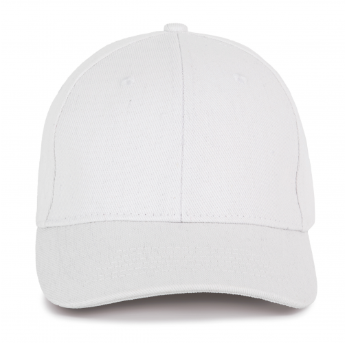 white Gorra de algodón y poliéster reciclado K-loop tracking- 6 paneles