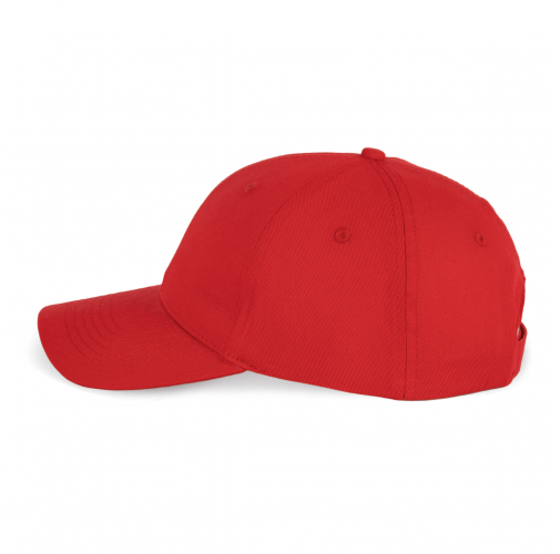 red Gorra de algodón y poliéster reciclado K-loop tracking - 6 paneles
