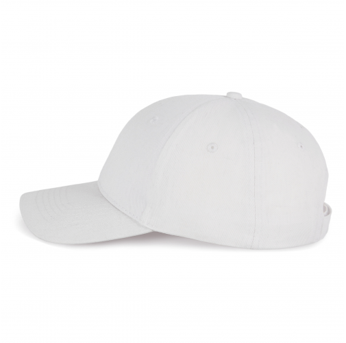 white Gorra de algodón y poliéster reciclado K-loop tracking - 6 paneles