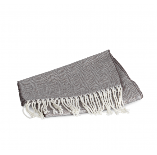 dark grey / natural Bufanda con flecos