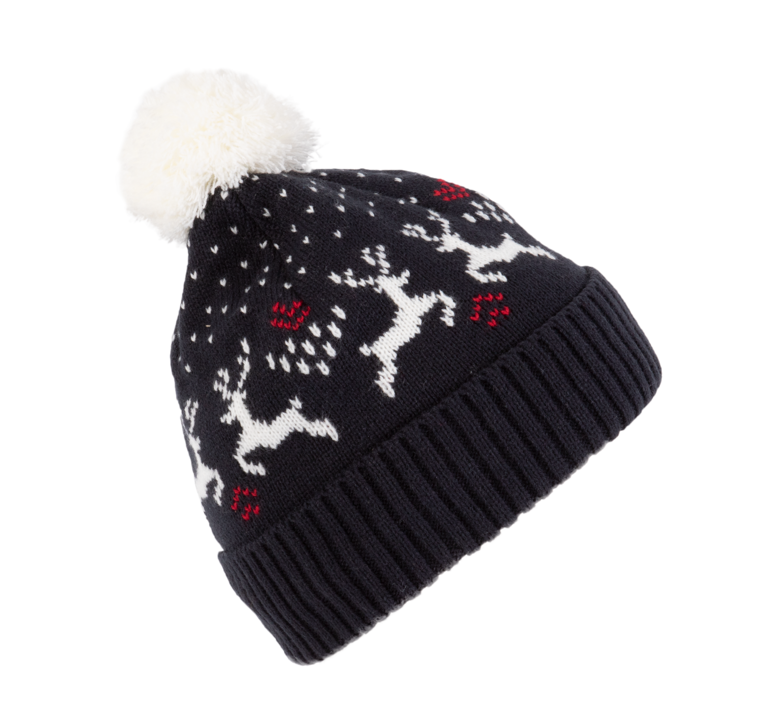 Gorro de Navidad con diseño de renos