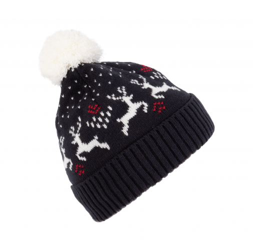 Gorro de Navidad con diseño de renos