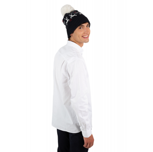 Gorro de Navidad con diseño de renos