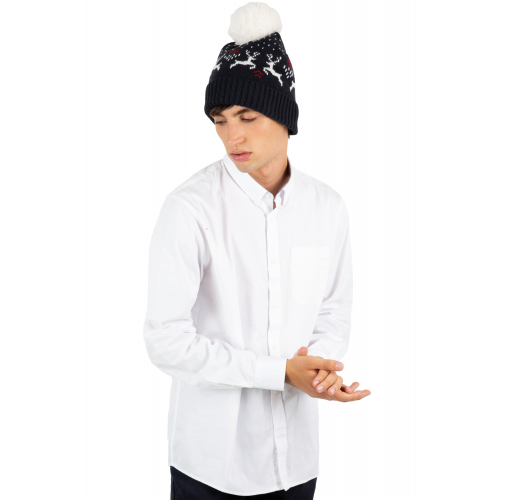 Gorro de Navidad con diseño de renos