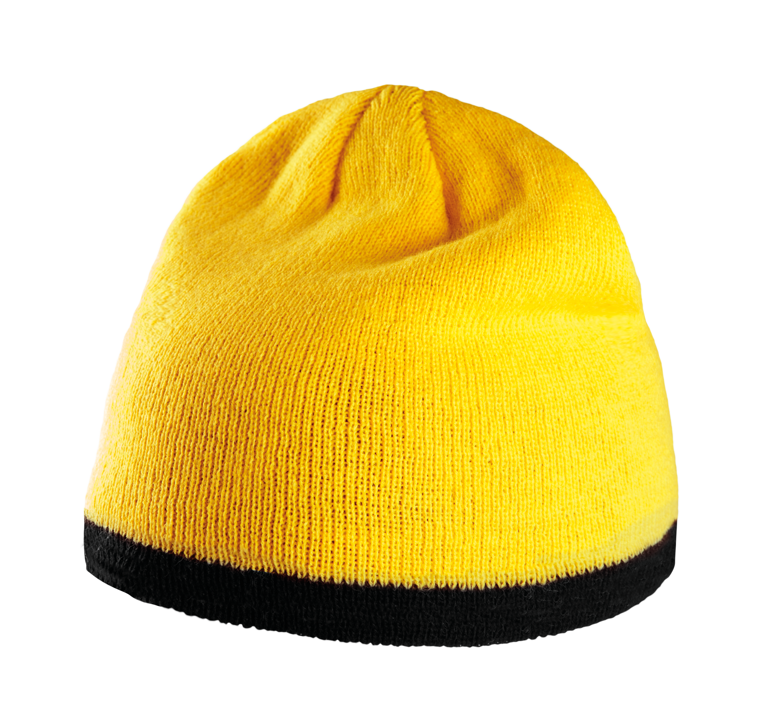 Gorro con tira bicolor contrastada
