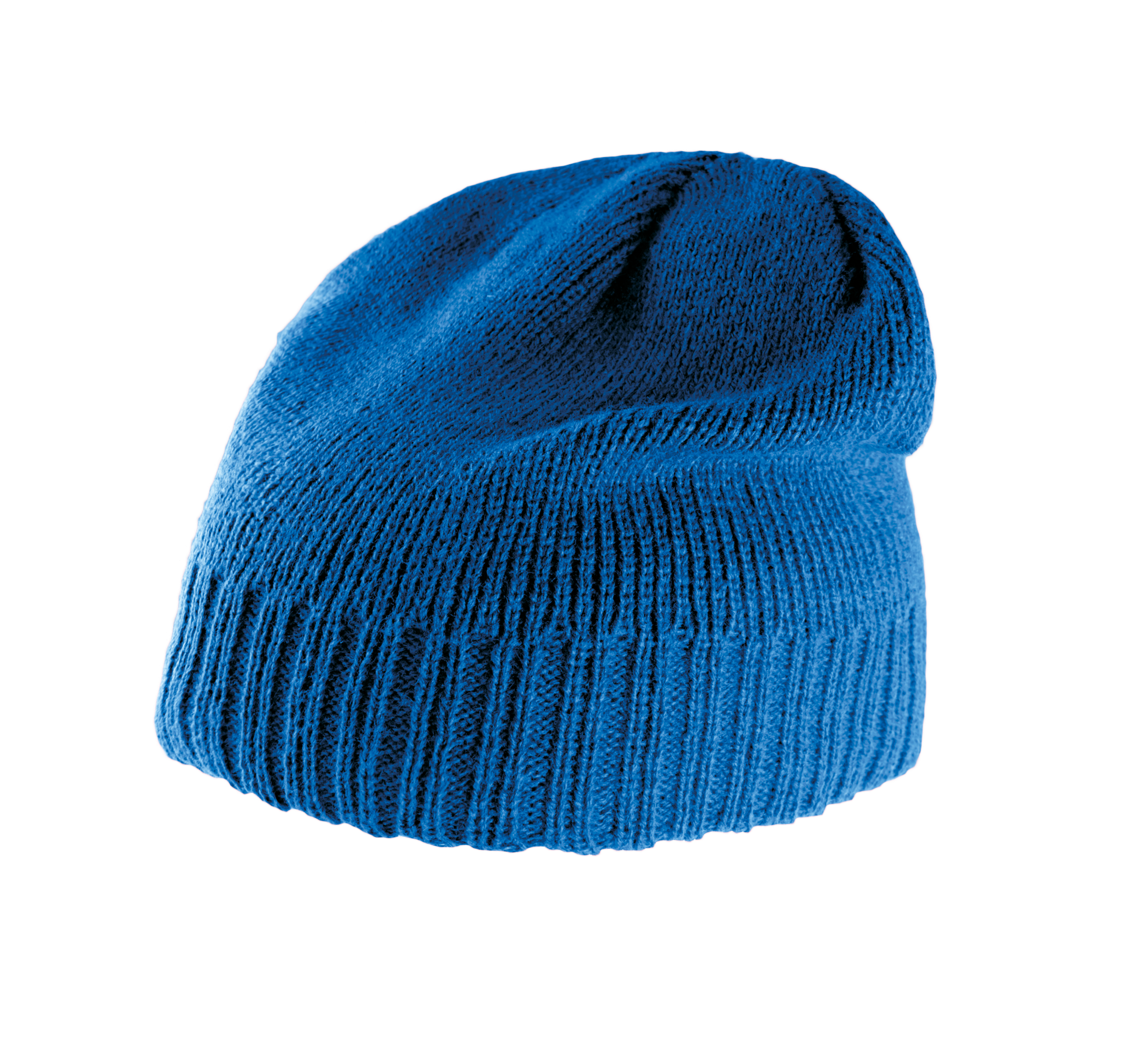 black Gorro con borde acanalado