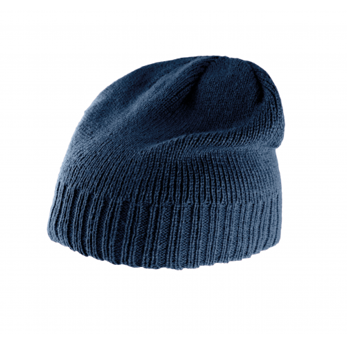 navy Gorro con borde acanalado