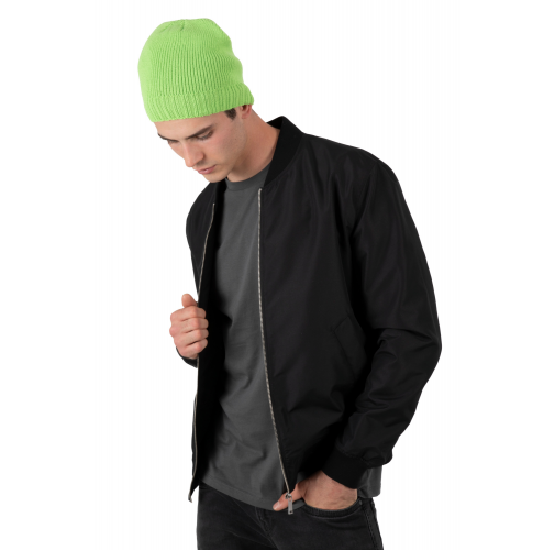 Gorro con borde acanalado
