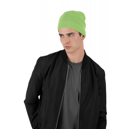 Gorro con borde acanalado