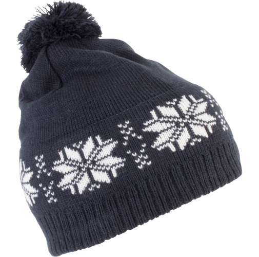 Gorro navideño de punto con motivo de estrellas
