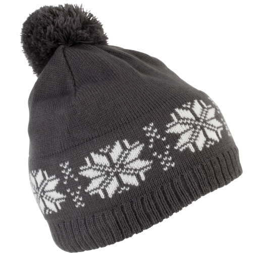 Gorro navideño de punto con motivo de estrellas