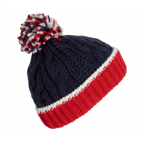 red / white / navy Gorro de punto