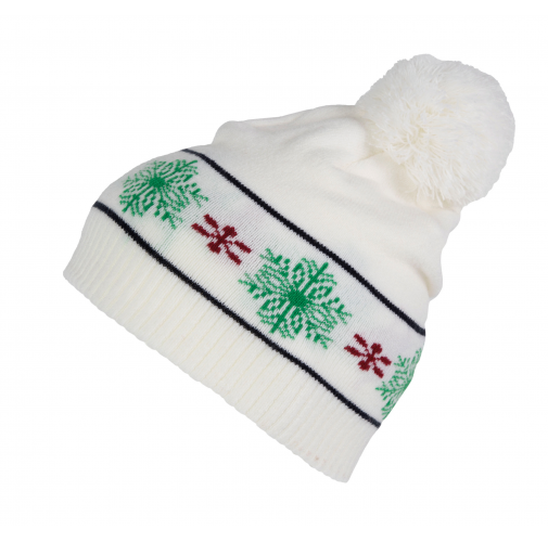 off white Gorro motivos navideños