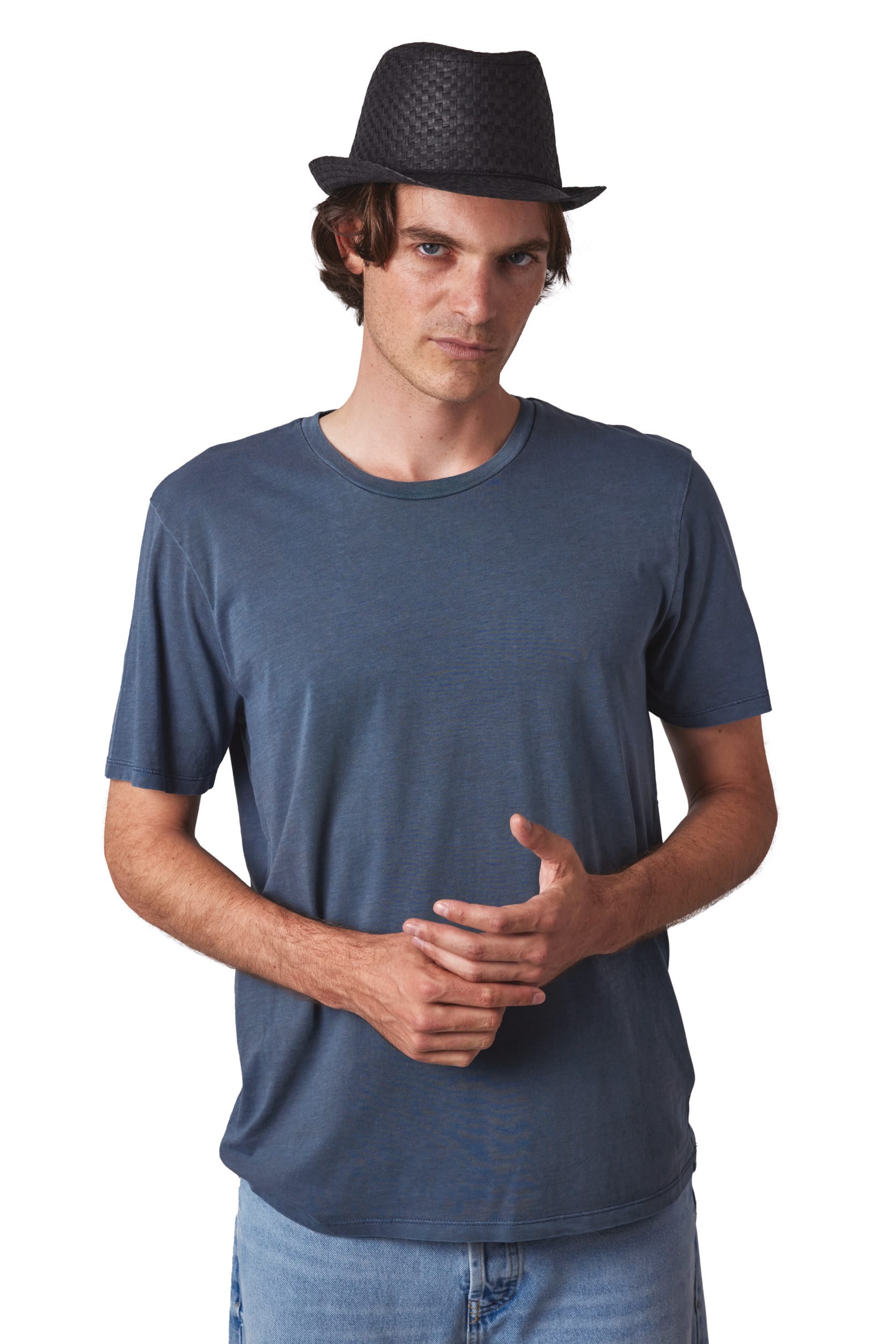 Sombrero de paja estilo Panamá retro