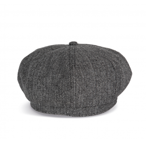 herringbone grey Gorra newsboy