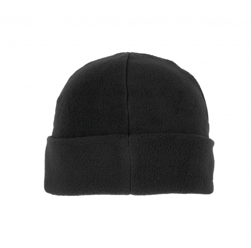 black Gorro micropolar reciclado con dobladillo