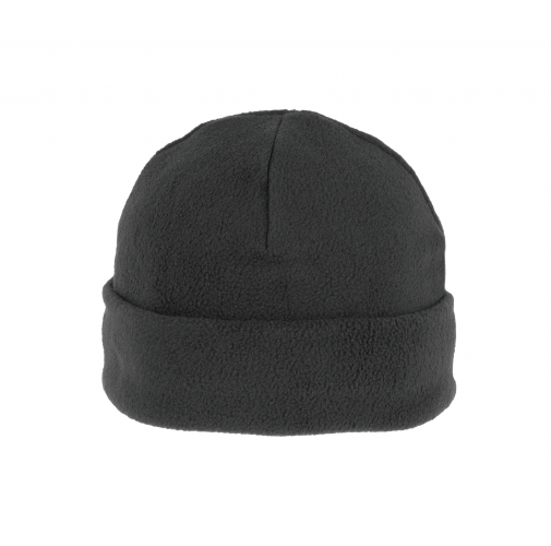 dark grey Gorro micropolar reciclado con dobladillo