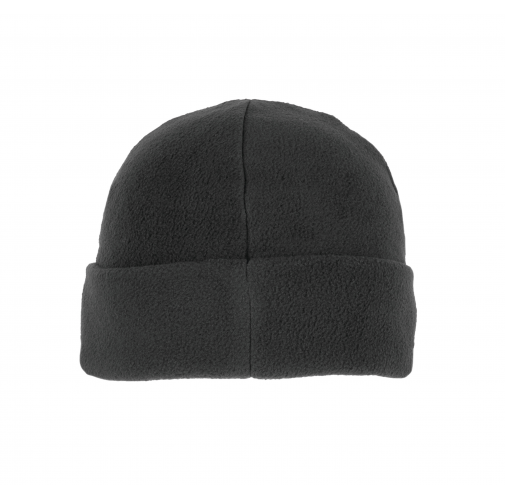 dark grey Gorro micropolar reciclado con dobladillo