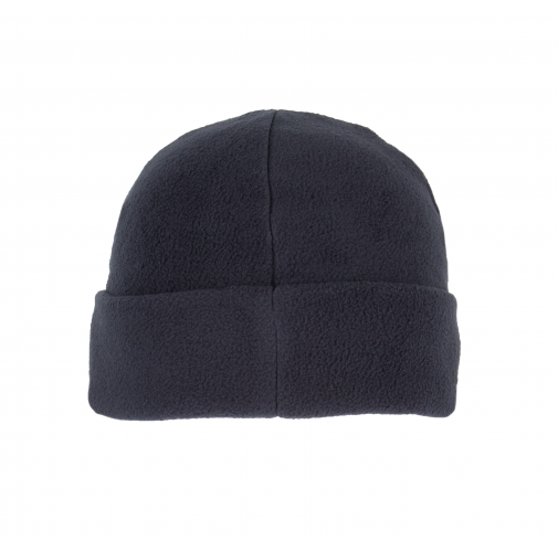 navy Gorro micropolar reciclado con dobladillo