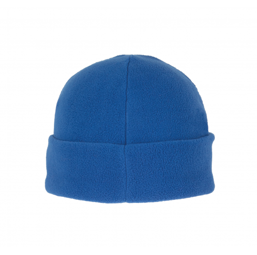 royal blue Gorro micropolar reciclado con dobladillo