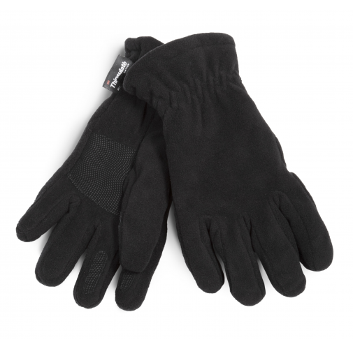 black Guantes micropolar & thinsulate reciclado