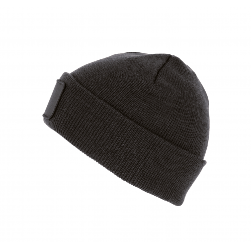 dark grey Gorro reciclado con parche