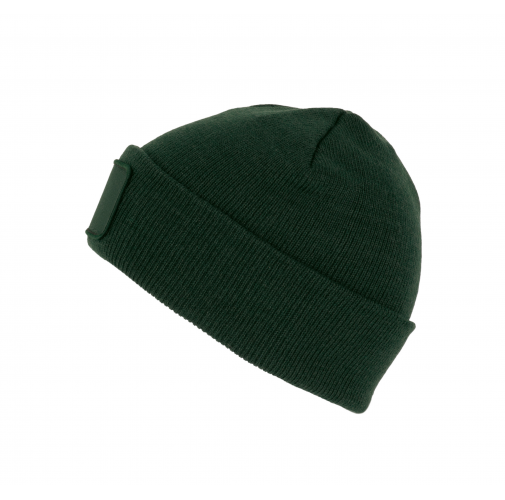 forest green Gorro reciclado con parche