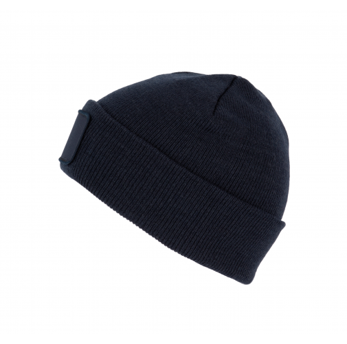navy Gorro reciclado con parche