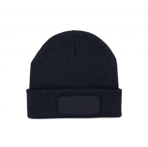navy Gorro reciclado con parche