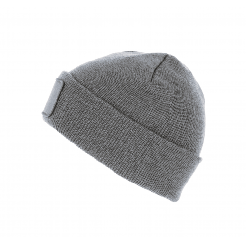 oxford grey Gorro reciclado con parche