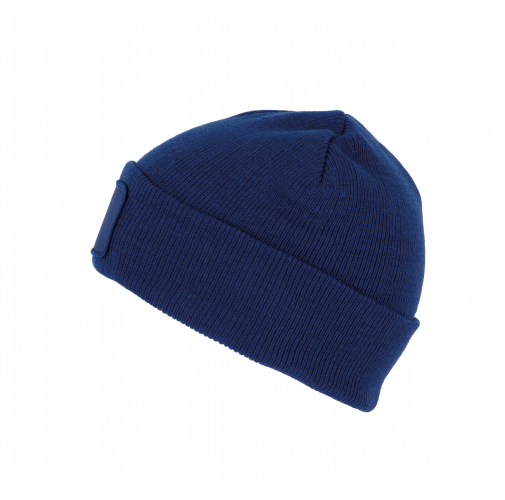 royal blue Gorro reciclado con parche