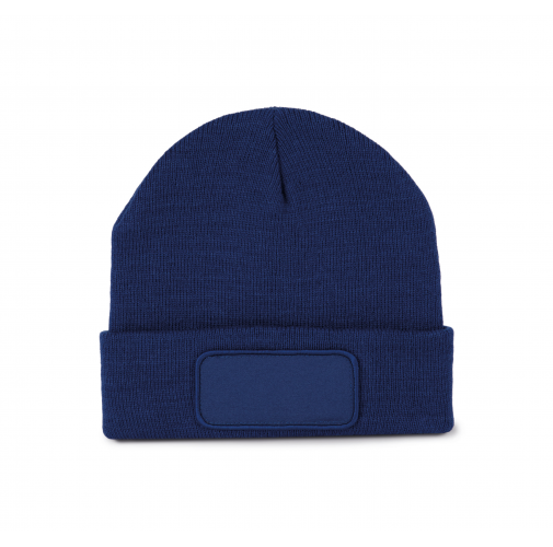 royal blue Gorro reciclado con parche