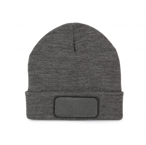 grey heather Gorro reciclado con parche y forro Thinsulate™