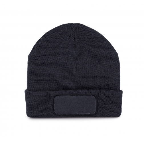 navy Gorro reciclado con parche y forro Thinsulate™