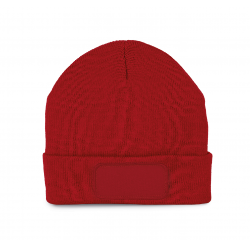red Gorro reciclado con parche y forro Thinsulate™