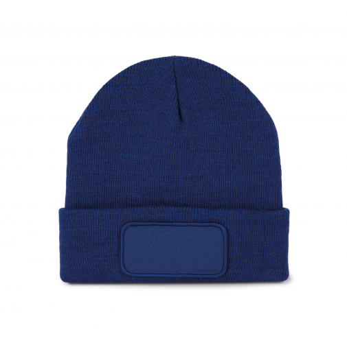 royal blue Gorro reciclado con parche y forro Thinsulate™