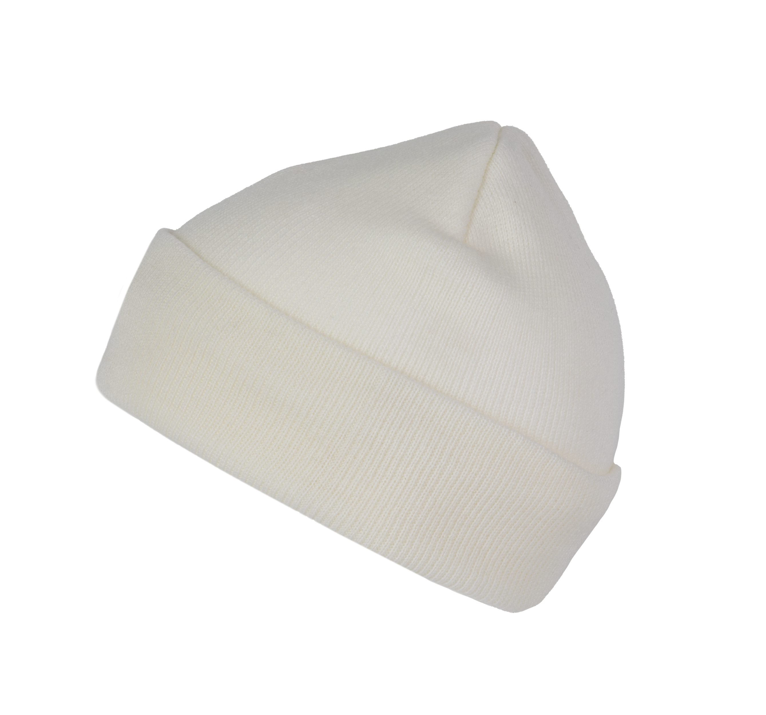 Gorro punto reciclado con dobladillo