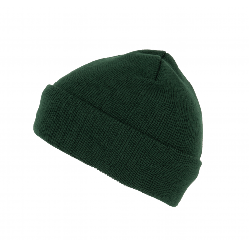 forest green Gorro punto reciclado con dobladillo