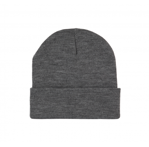 grey heather Gorro punto reciclado con dobladillo