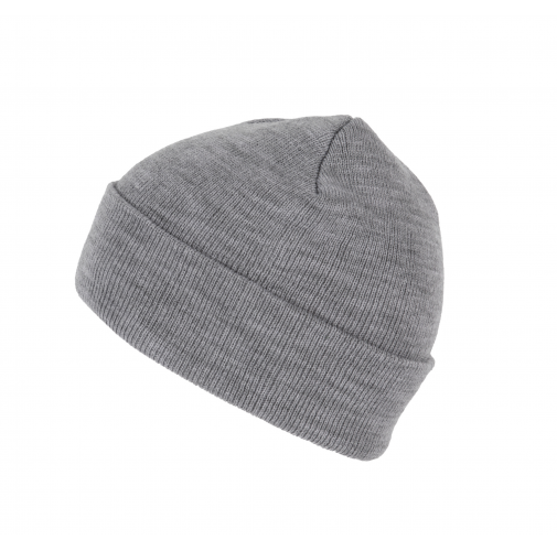 oxford grey Gorro punto reciclado con dobladillo