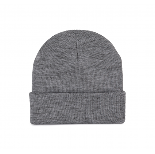 oxford grey Gorro punto reciclado con dobladillo