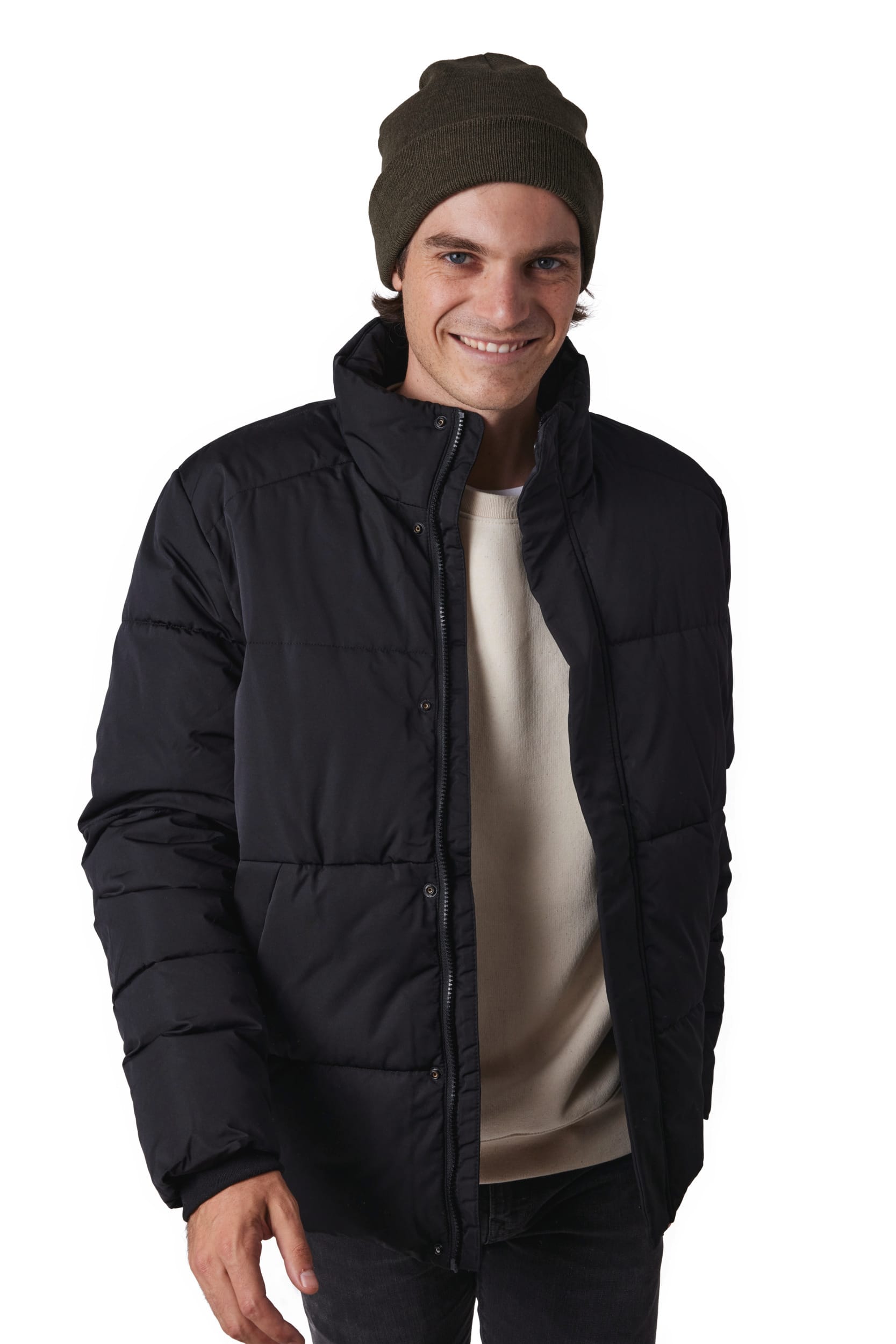 Gorro punto reciclado con forro