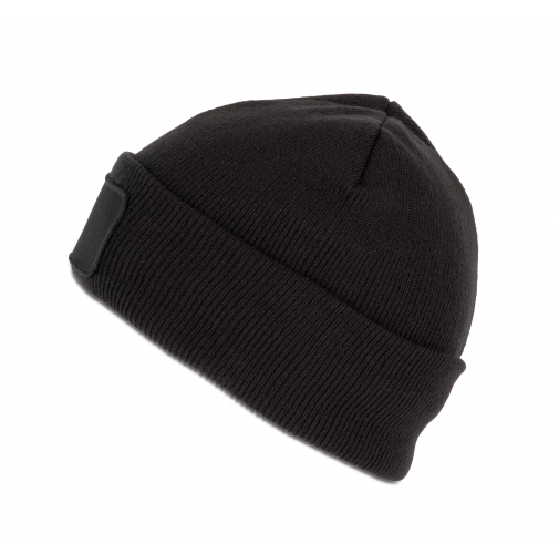 black Gorro con parche y forro Thinsulate™