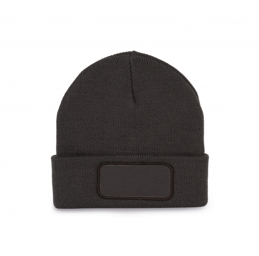 dark grey Gorro con parche
