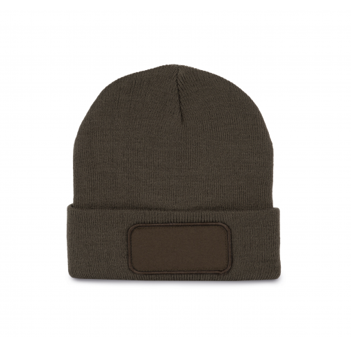 dark khaki Gorro con parche