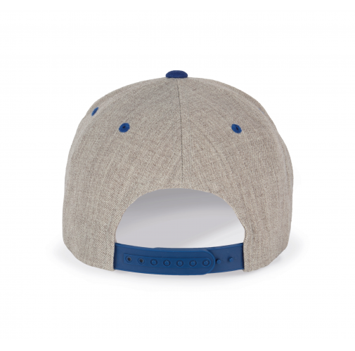 heather grey / royal blue Gorra visera plana - 6 paneles