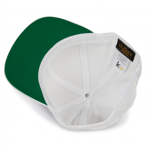 white Gorra visera plana - 6 paneles